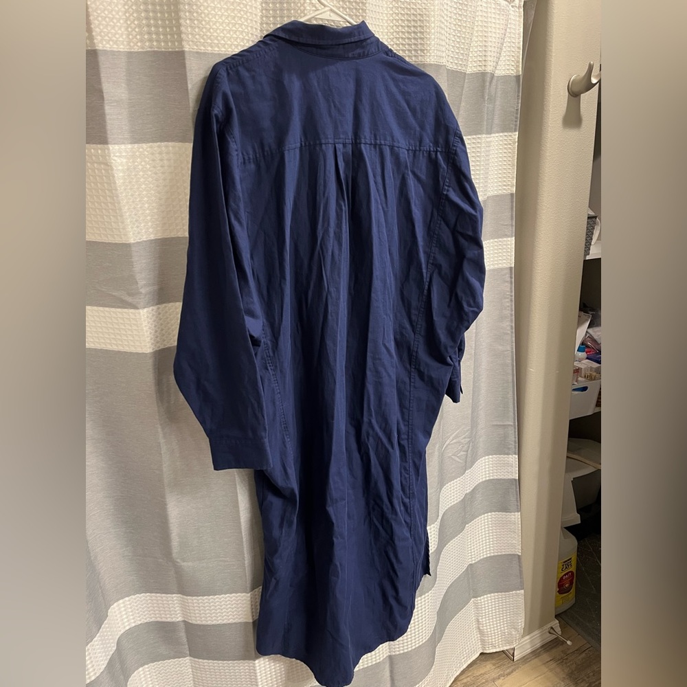 Universal Thread button down navy dress - Picture 2 of 4